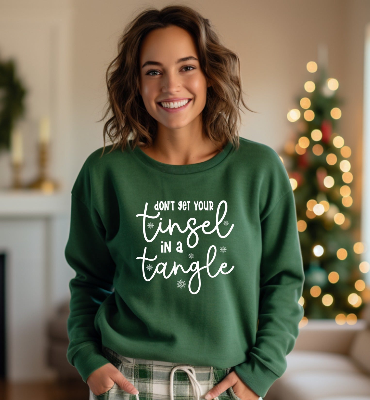 Don't Get Your Tinsel in a Tangle Sweatshirt product type
