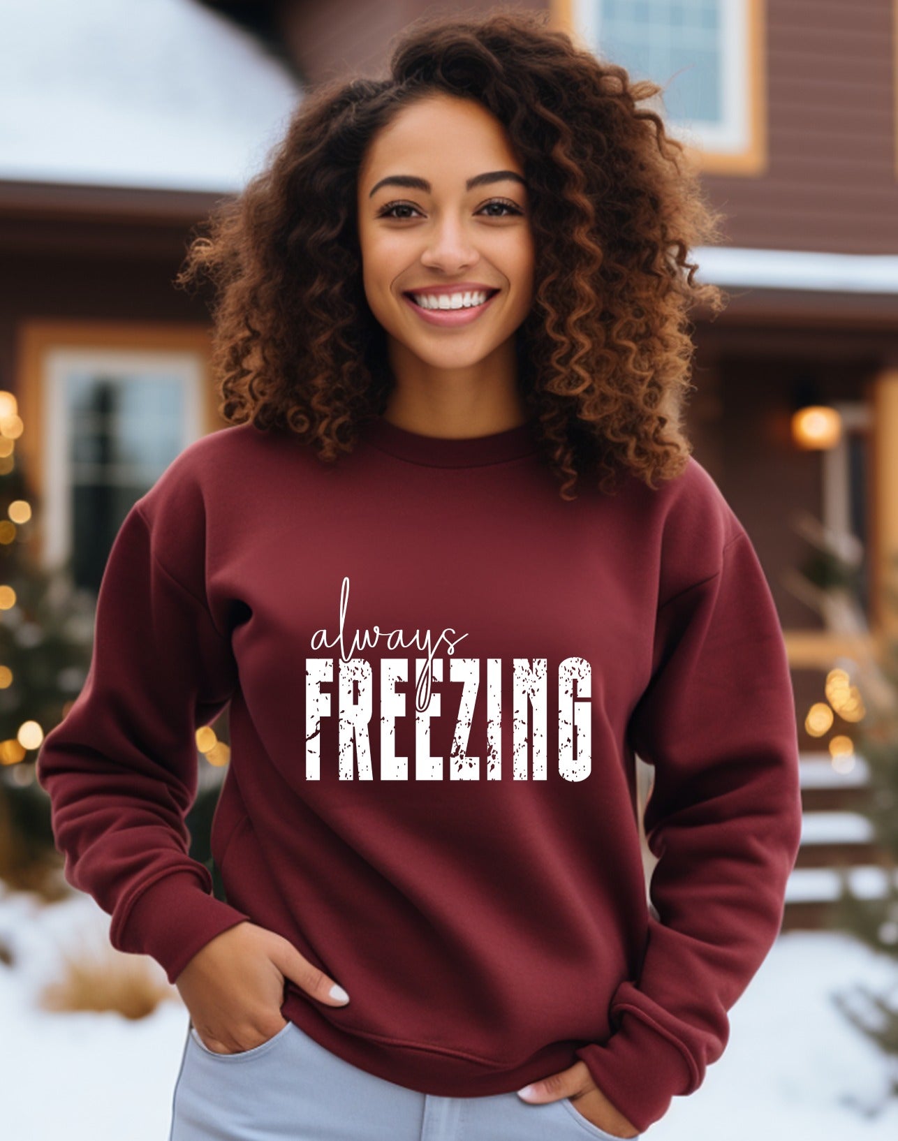 Always Freezing Graphic Sweatshirt product type