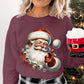Classic Santa Graphic Christmas Sweatshirt product type