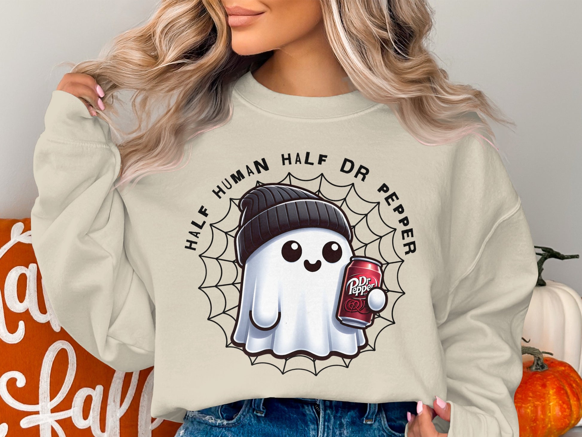 Half Human Half Dr Pepper Ghost Sweatshirt product