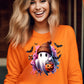 Cute Halloween Ghost with Pumpkin Fun Festive product type