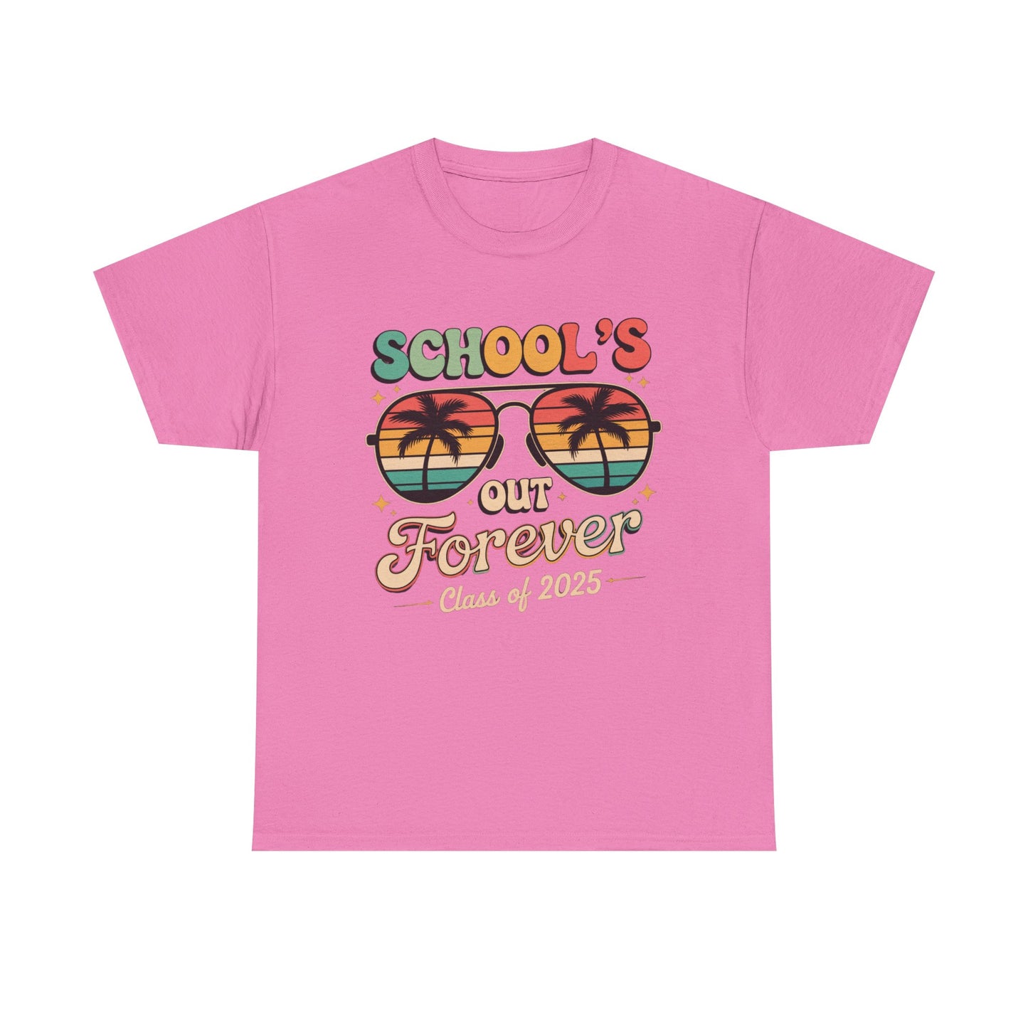 Class of 2025 School's Out Forever Tee, Graduation Gift Shirt, Summer Vibe T-Shirt, Beach Day Wear,