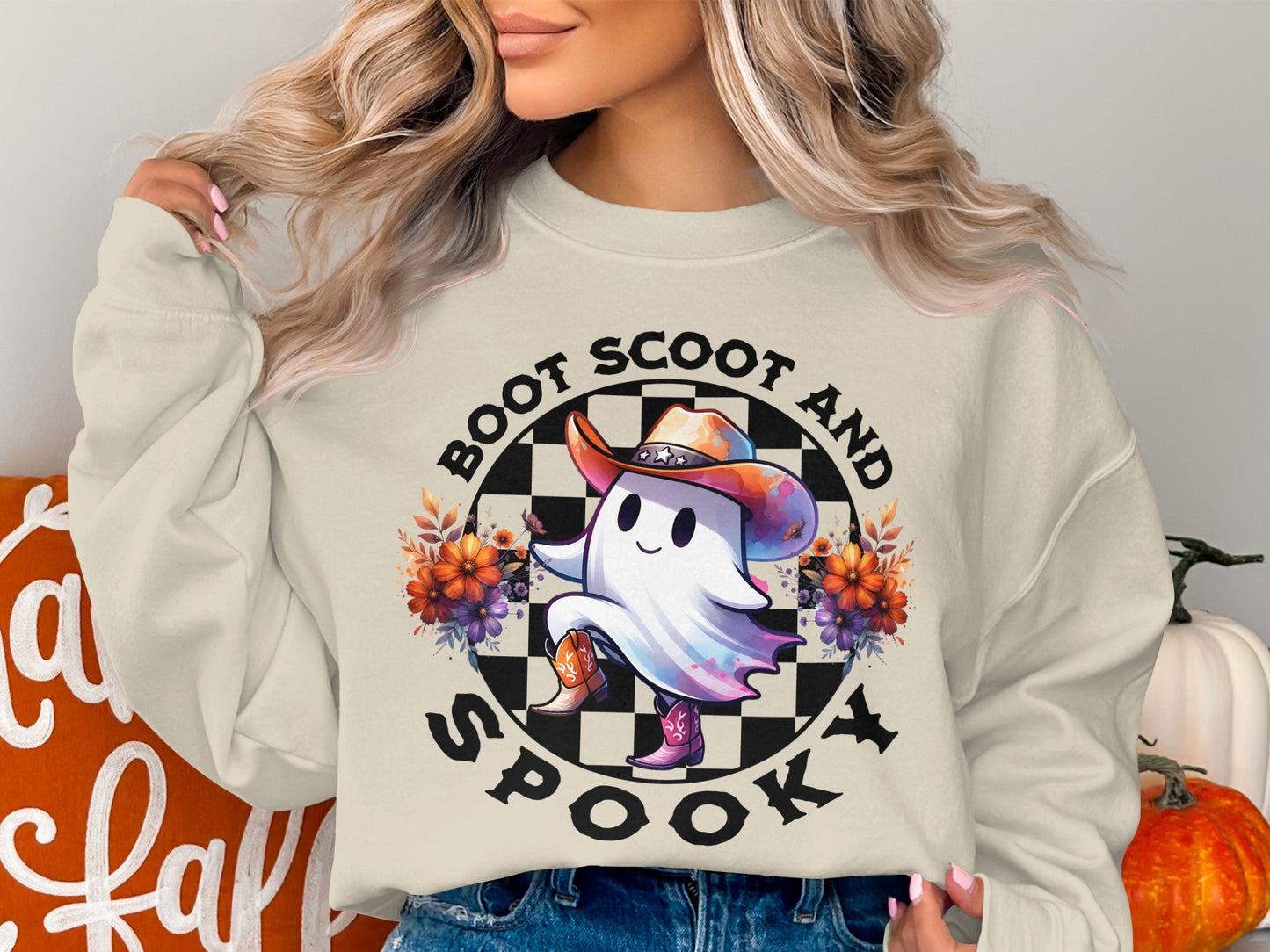 Boot Scoot and Spooky Graphic Sweatshirt product