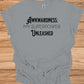 Awkwardness Unleashed: Empowering Typography, Motivational Graphic Design, Quirky Self-Acceptance Art - Graphic Tee Shirt