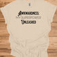 Awkwardness Unleashed: Empowering Typography, Motivational Graphic Design, Quirky Self-Acceptance Art - Graphic Tee Shirt