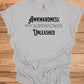 Awkwardness Unleashed: Empowering Typography, Motivational Graphic Design, Quirky Self-Acceptance Art - Graphic Tee Shirt