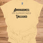 Awkwardness Unleashed: Empowering Typography, Motivational Graphic Design, Quirky Self-Acceptance Art - Graphic Tee Shirt