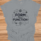 Form Meets Function: Engineering Design Artwork, Technical Blueprint Illustration, Innovative Technology Concept - Graphic Tee Shirt