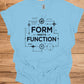 Form Meets Function: Engineering Design Artwork, Technical Blueprint Illustration, Innovative Technology Concept - Graphic Tee Shirt