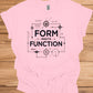 Form Meets Function: Engineering Design Artwork, Technical Blueprint Illustration, Innovative Technology Concept - Graphic Tee Shirt