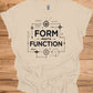 Form Meets Function: Engineering Design Artwork, Technical Blueprint Illustration, Innovative Technology Concept - Graphic Tee Shirt