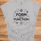 Form Meets Function: Engineering Design Artwork, Technical Blueprint Illustration, Innovative Technology Concept - Graphic Tee Shirt