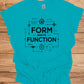 Form Meets Function: Engineering Design Artwork, Technical Blueprint Illustration, Innovative Technology Concept - Graphic Tee Shirt