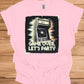 Game Over Glitch: Retro Arcade Cabinet, Pixelated Party Invitation, Nostalgic Digital Art - Graphic Tee Shirt