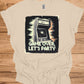 Game Over Glitch: Retro Arcade Cabinet, Pixelated Party Invitation, Nostalgic Digital Art - Graphic Tee Shirt