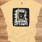 Game Over Glitch: Retro Arcade Cabinet, Pixelated Party Invitation, Nostalgic Digital Art - Graphic Tee Shirt