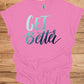 Get Better: Motivational Gradient Typography, Modern Script Design, Inspiring Text Art - Graphic Tee Shirt