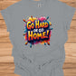 Go Hard or Go Home: Vibrant 3D Typography, Graffiti-Inspired Motivation, Colorful Urban Art - Graphic Tee Shirt