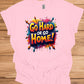 Go Hard or Go Home: Vibrant 3D Typography, Graffiti-Inspired Motivation, Colorful Urban Art - Graphic Tee Shirt