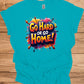 Go Hard or Go Home: Vibrant 3D Typography, Graffiti-Inspired Motivation, Colorful Urban Art - Graphic Tee Shirt