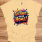 Go Hard or Go Home: Vibrant 3D Typography, Graffiti-Inspired Motivation, Colorful Urban Art - Graphic Tee Shirt