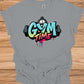 Gym Time Graffiti: Fitness Motivation Typography, Urban Street Art Style, Colorful Workout Inspiration - Graphic Tee Shirt