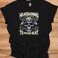Skull Symphony: Headbanging Rock Art, Gothic Music Illustration, Alternative Subculture Design - Graphic Tee Shirt