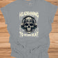 Skull Symphony: Headbanging Rock Art, Gothic Music Illustration, Alternative Subculture Design - Graphic Tee Shirt