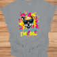 Cool Canine Companion: Stylized Dog with Sunglasses, Vibrant Pop Art Background, Playful Pet Portrait - Graphic Tee Shirt