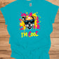 Cool Canine Companion: Stylized Dog with Sunglasses, Vibrant Pop Art Background, Playful Pet Portrait - Graphic Tee Shirt
