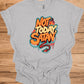 Not Today, Satan: Vibrant Graffiti Typography, Urban Street Art Design, Empowering Pop Art Message - Graphic Tee Shirt