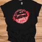 Officially Retired 2023: Vibrant Red Circular Design, Bold Black Script Text, Distressed Retirement Artwork - Graphic Tee Shirt