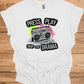 Press Play on Positivity: Retro Boombox Art, Grunge Street Style, 80s Music Nostalgia - Graphic Tee Shirt