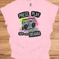 Press Play on Positivity: Retro Boombox Art, Grunge Street Style, 80s Music Nostalgia - Graphic Tee Shirt