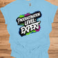 Procrastination Prowess: Graffiti-Style Typography, Vibrant Splatter Background, Humorous Self-Deprecating Message - Graphic Tee Shirt