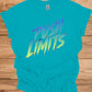 Push Limits: Vibrant Graffiti Logo, Gradient Ombre Design, Urban Motivational Branding - Graphic Tee Shirt