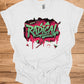 Radical: Neon Graffiti Art, Bold Typography Design, Street Culture Aesthetic - Graphic Tee Shirt