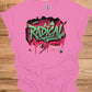 Radical: Neon Graffiti Art, Bold Typography Design, Street Culture Aesthetic - Graphic Tee Shirt