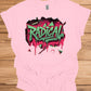 Radical: Neon Graffiti Art, Bold Typography Design, Street Culture Aesthetic - Graphic Tee Shirt
