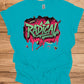 Radical: Neon Graffiti Art, Bold Typography Design, Street Culture Aesthetic - Graphic Tee Shirt