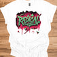 Radical: Neon Graffiti Art, Bold Typography Design, Street Culture Aesthetic - Graphic Tee Shirt