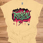 Radical: Neon Graffiti Art, Bold Typography Design, Street Culture Aesthetic - Graphic Tee Shirt