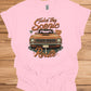 Take the Scenic Route: Vintage Muscle Car Art, 1970s Americana Design, Retro Road Trip Poster - Graphic Tee Shirt