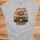 Take the Scenic Route: Vintage Muscle Car Art, 1970s Americana Design, Retro Road Trip Poster - Graphic Tee Shirt