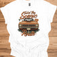 Take the Scenic Route: Vintage Muscle Car Art, 1970s Americana Design, Retro Road Trip Poster - Graphic Tee Shirt