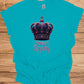Street Royalty: Purple Crown Illustration, Urban Fashion Branding, Regal Gemstone Artwork - Graphic Tee Shirt
