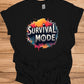 Survival Mode: Explosive Typography, Grunge Textures, Motivational Design - Graphic Tee Shirt