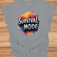 Survival Mode: Explosive Typography, Grunge Textures, Motivational Design - Graphic Tee Shirt