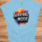 Survival Mode: Explosive Typography, Grunge Textures, Motivational Design - Graphic Tee Shirt