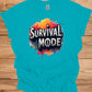 Survival Mode: Explosive Typography, Grunge Textures, Motivational Design - Graphic Tee Shirt